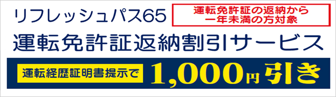 運転免許証返納割引