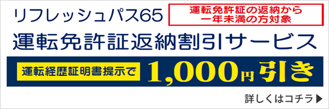 運転免許証返納割引