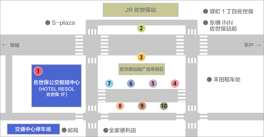 佐世保巴士中心 西肥自動車股份公司